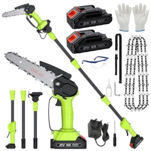 6 Inch High Pole Pruning Saw & Handheld Chainsaw 2 in 1
