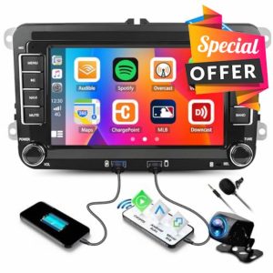 2G+64G Android 13 2 Din Car Stereo for VW Golf 5 Plus 6 Passat B6 Polo with Wireless Carplay Android Auto