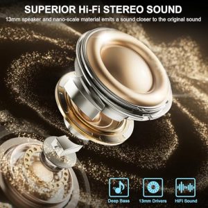 Bluetooth 5.4 Headphones In Ear HiFi Stereo Deep Bass