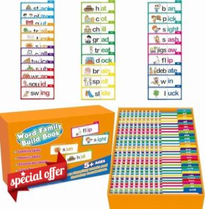 30 Read and Rhyme Flip Books – Word Families & ABC Vocabulary Flash Cards