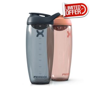 Promixx PURSUIT Protein Shaker Bottle – Premium Sports Shaker Bottles for Protein Mixes and Supplement Shakes – Easy Clean