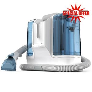 Rivenara Carpet Spot Upholstery Cleaner - Handheld Sofa Stain Striker 450W Wet Washer Machines Vacuum Portable Compact Cleaning Machine Small Mini Messy Tool for Pets Home Rug Couch Car Seats Camera