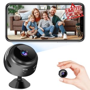 RANBENKY Mini Hidden Camera Wireless Small Camera Full HD 1080P Night Vision Motion Detection Security Camera Nanny Surveillance Cam Covert Cameras with App for Home Indoor A9
