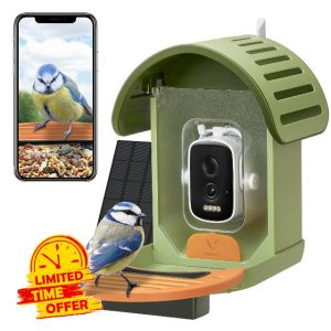 VINGUYS® Bird Feeder Camera Solar Powered