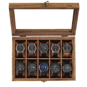 SONGMICS Watch Box with 10 Slots