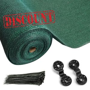 FB FunkyBuys Garden Screening 1x10m for Outdoor Protection - Privacy Screen & Summer-friendly Privacy Netting for Balcony & Patio - Tear Resistant Windbreak Fence Screening GREEN