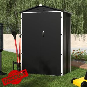 SUPEER Metal Outdoor Storage Shed 4 FT x 3 FT