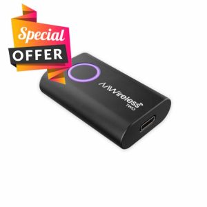 AAWireless TWO - Android Auto Wireless Adapter - Convert Factory Wired Android Auto to Wireless -Multifunctional Button - Easy Plug and Play Setup - Seamlessly Connect Via Bluetooth - Made in Europe