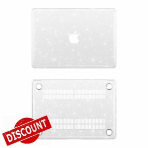 KEROM Clear Glitter Case for MacBook Air 15 inch M4 2025 2024 2023 M3 M2 A3241 A3114 A2941