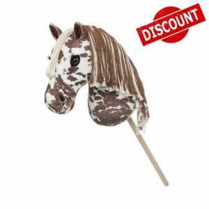 LeMieux Hobby Horse Montana - Brown and White Appaloosa - Realistic Head - Perfect for Kids