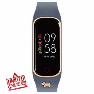 Women's Blue Digital Quartz Watch with Silicone Strap RYS08-2088