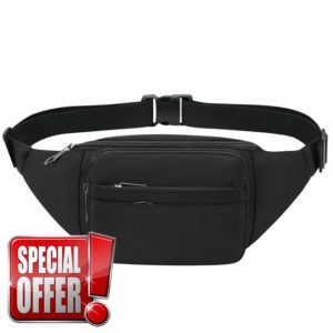 Bumbag Water-Resistant Bumbags for Women Men Ladies Waist Fanny Pack with 6 Zipper Pockets Large Capacity Waist Bag for Travel Outdoor Sports Hiking Cycling Running