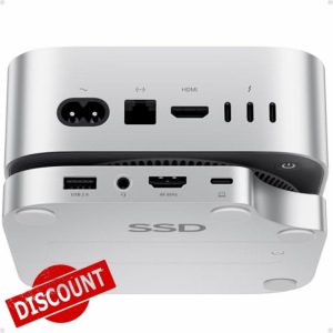Mac Mini M4 Dock & Stand with M.2 SSD Enclosure(SSD Not Included)