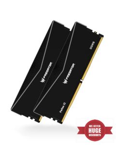 Acer Predator PALLAS II DDR5 6000MHz 32GB (16GBx2) RGB RAM CL34 Intel XMP 3.0 & AMD EXPO Compatible Computer Memory PC5-48000 Black - BL.9BWWR.65