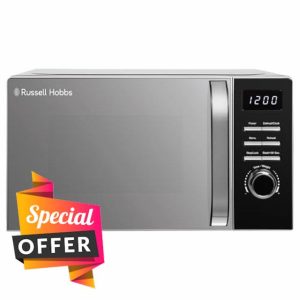 Russell Hobbs Black Digital Microwave 20 Litre 800W Solo Digital with 5 Power Levels