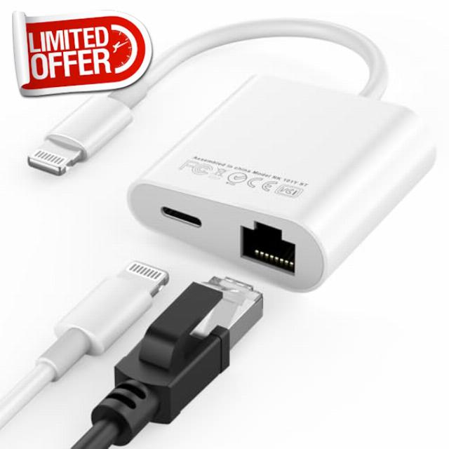 Lightning to Ethernet Adapter for iPhone 14