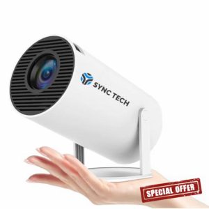 SyncTech Portable Projector 4K with WIFI 6