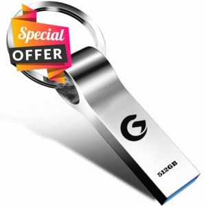 USB Stick 512GB - alptte Memory Stick High-Speed USB 3.0 Flash Drive High Volume Pen Drive Waterproof USB Drive Data Storage for Compute/PC/Tablet