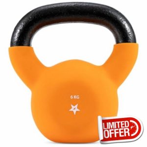 Yes4All 2-20kg Neoprene Coated Cast Iron Kettlebell