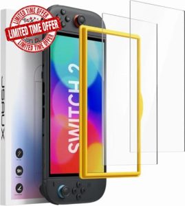 JSAUX 2-Pack Screen Protector for Nintendo Switch 2 2025