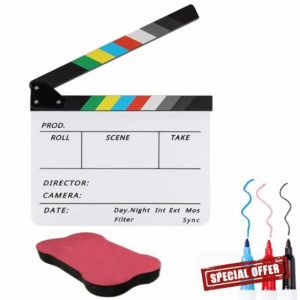 Acrylic Director Clapper Board for Filming