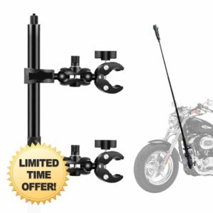 150cm Motorcycle Double Clamp Mount for Insta360 one x2