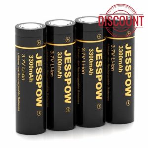 3.7 Volt Rechargeable Battery Flat Top