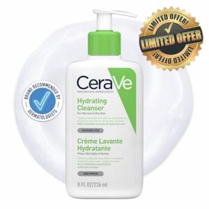 CeraVe Hydrating Cleanser for Normal to Dry Skin with Hyaluronic Acid and 3 Essential Ceramides