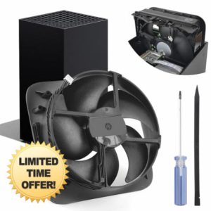 for Xbox Series X Internal Cooling Fan Replacement Fan Cooler for Xbox Series X Console CPU Cooling Fan with Repair Tools