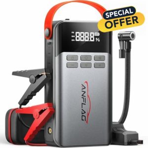 Car Battery Booster Jump Starter with 150PSI Air Compressor