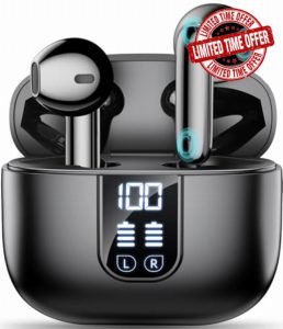 Wireless Earbuds Bluetooth 5.4 In Ear Buds 6 Mic ENC Noise Cancelling Clear Calls