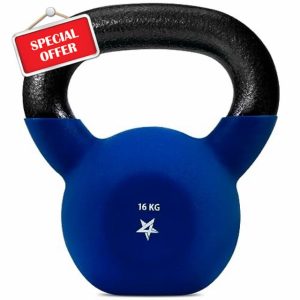 Yes4All 2-20kg Neoprene Coated Cast Iron Kettlebell