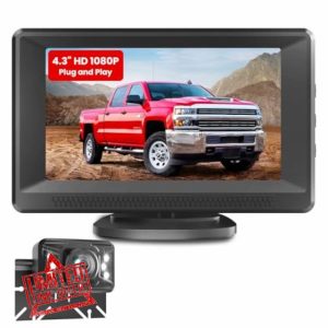 AHD 1080P Reversing Camera: Easy Install Plug-play No-Delay Super Night Vision with 6 LED Rear View Camera
