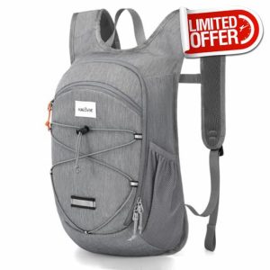 HALOVIE 15L Foldable Hiking Backpack Lightweight Travel Daypack Shoulder Pocket with Chest Strap Packable Rucksack Women Me