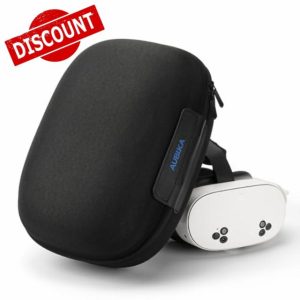 Aubika Carrying Case for Meta Quest 3/3S/2/Pro & PICO 4 Accessories - All-in-One Travel Storage Case for VR Headset