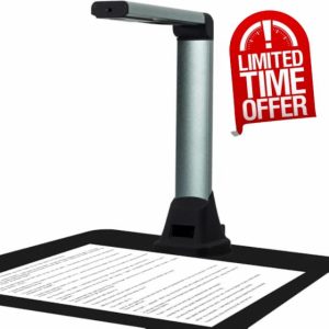 Savornest X1 Portable Document Camera: 8MP Portable HD Overhead Scanner A4 Multi-Language OCR USB Doc Cam for Teachers Online Teaching and Students Remote Learning