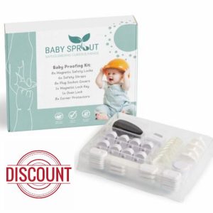 Cupboard Locks for Children | (32-Piece) Baby Proofing Kit | Child Locks for Kitchen Cupboards | Drawer Locks | Corner Protectors | Plug Socket Covers UK | Oven Lock | Easy Install | No Tools Needed