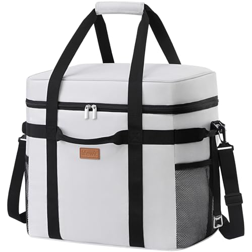 Large Insulated Picnic Lunch Bag Box Soft-Sided Cooling Bag for Camping、BBQ、Family Outdoor Activities