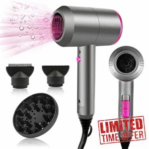 HappyGoo Hair Dryer Professional Ionic Hairdryer with 2 Speed 3 Heat Setting