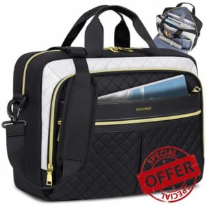 IGOLUMON 17 Inch Laptop Bag for Women Messenger Bag Work Bags for Women Computer Bag 17.3 Inch Laptop Briefcase for Business Office College Travel