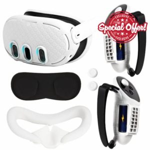 OOAVR VR Headset Protective Accessory Set for Meta Quest 3 Accessories