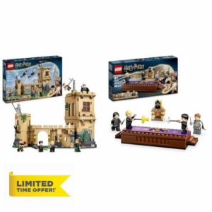 LEGO Harry Potter Hogwarts Castle: Flying Lessons + Dueling Club Playsets Collectible Minifigures Draco Malfoy