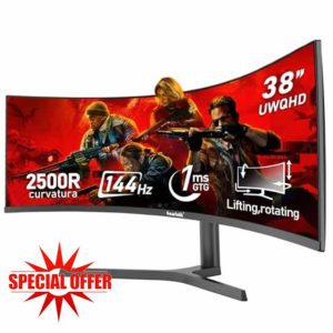 38 Inch Ultrawide Curved 144Hz Gaming Computer Monitors 2500R PC screen 21:9 UWQHD (3840x1600)