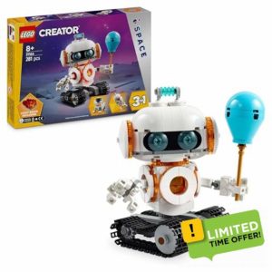 LEGO Creator 3in1 Space Robot Toy - Transforms into a Dog Figure or Rocket Model - Building Set for Kids - Space-Themed Gift Idea for Kids