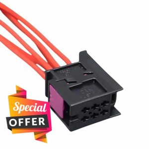 Raheem 6Q0937702 Car Taillight Replacement Wire Harness Connector 6 Pin 11cm for A-udi A1 & Q3 Rear Tail Light Plug Wiring Connector Harness Loom Repair Pre Wired A-udi A1 Accessories