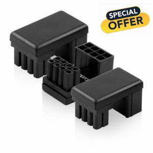 8PIN Power Adapter 90 Degree GPU VGA PCIe Connector for Desktop Computers Graphics Card