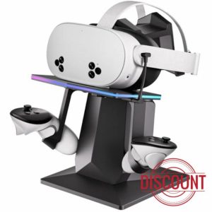 Charging Dock for Meta Quest 3S/Quest 3 - Fast Charging Dock with LED Indicator for Meta Quest 3 and Quest 3S – USB-C Charging Station for VR Console & Touch Controllers