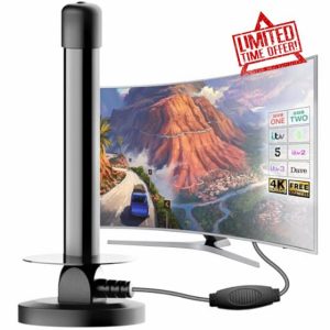 Indoor TV Aerial - Freeview Aerial with Signal Booster