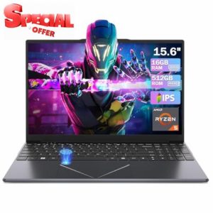 DREAMFYRE 15.6" Laptop PC 16GB DDR4 512GB SSD