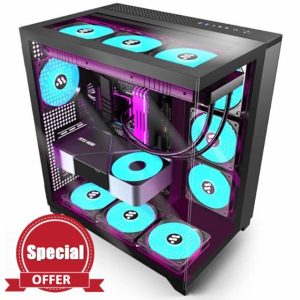 ANSAITE PC CASE ATX 3 PWM ARGB Fans Pre-Installed